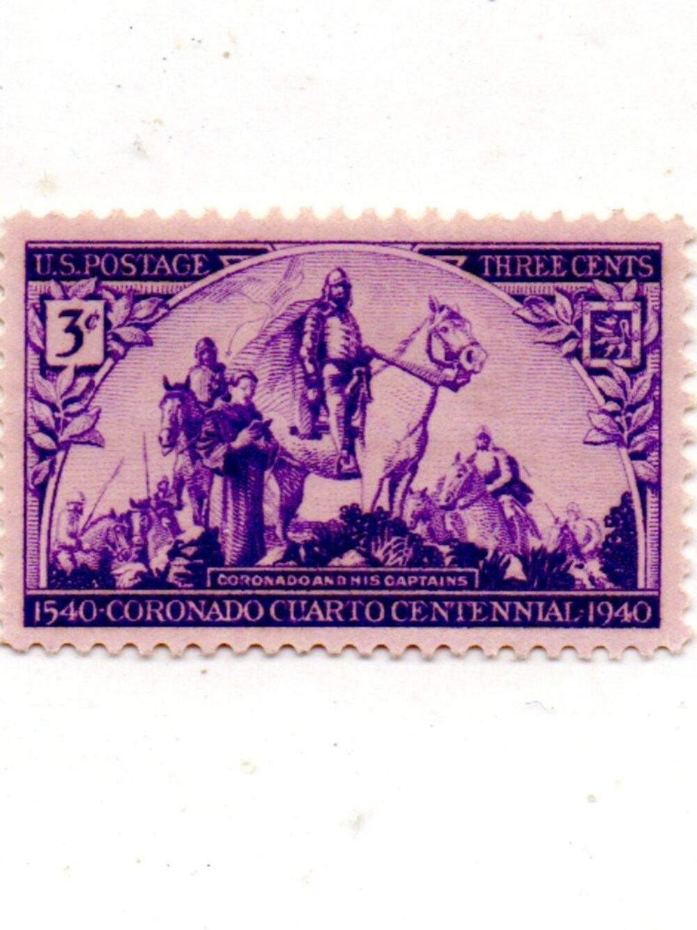 Mint US Postage Stamp 1940 - 400th Anniversary of Coronado Expedition